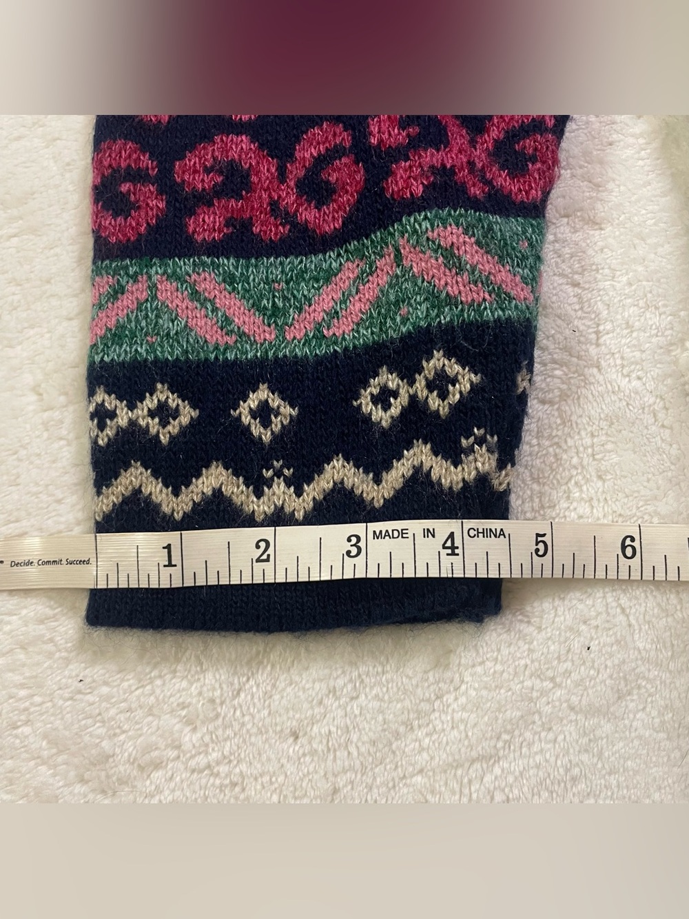 Private Eyes Vintage Knit Geometric Festive Design Pullover Sweater size M - Picture 11 of 14